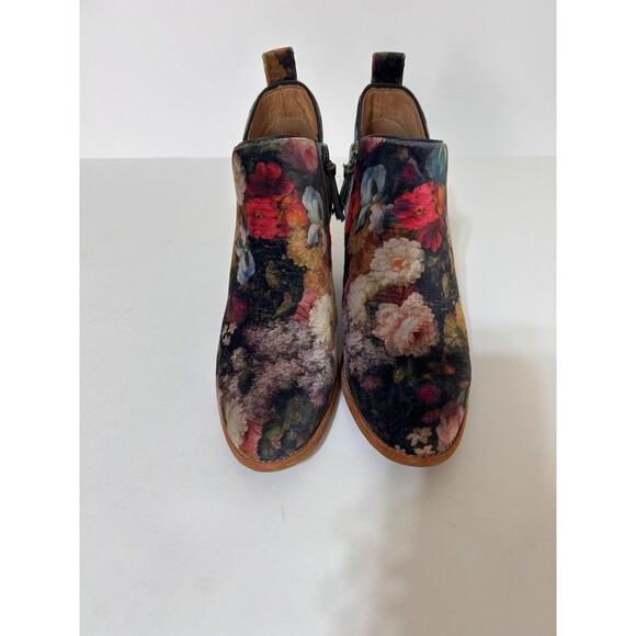 Sofft Tamela Women's size 7.5 Floral Boho Velvet Booties Ankle Boots Shoes - Picture 14 of 15